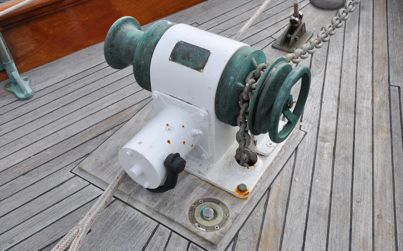 Slide: The Image of Custom Eldredge-McInnis 47 Cutter - Prowess - Fore Deck - WindlassLocker - 55