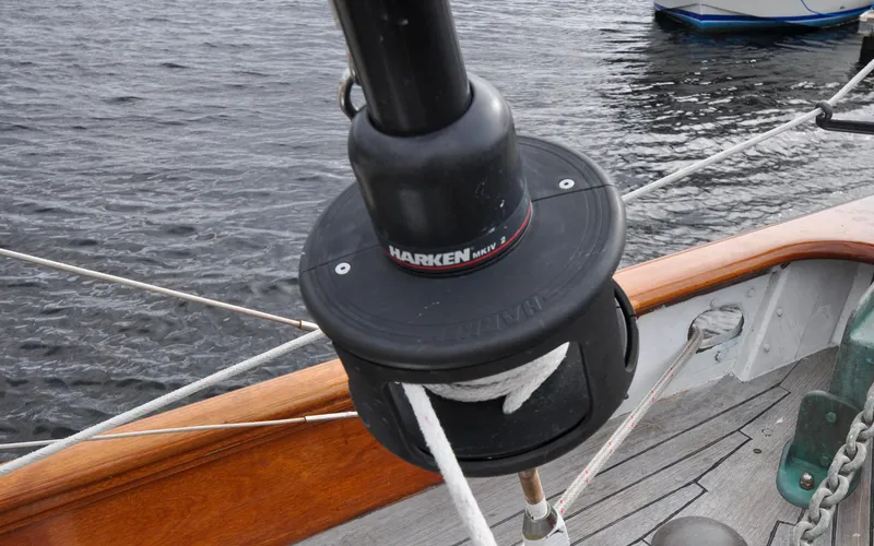 Slide: The Image of Custom Eldredge-McInnis 47 Cutter - Prowess - Fore Deck - Stay Sail Furler - 57