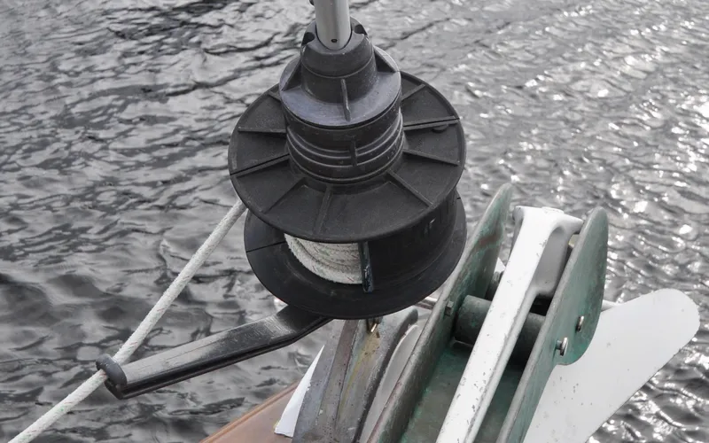 Slide: The Image of Custom Eldredge-McInnis 47 Cutter - Prowess - Fore Deck - Head Sail Furler - 59