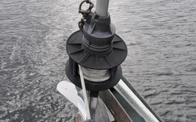 Slide: The Image of Custom Eldredge-McInnis 47 Cutter - Prowess - Fore Deck - Head Sail Furler - 60