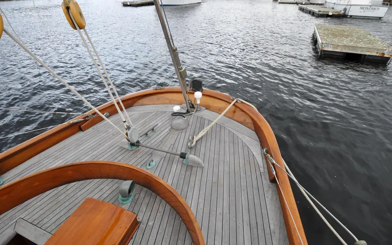 Slide: The Image of Custom Eldredge-McInnis 47 Cutter - Prowess - Aft Deck - 7