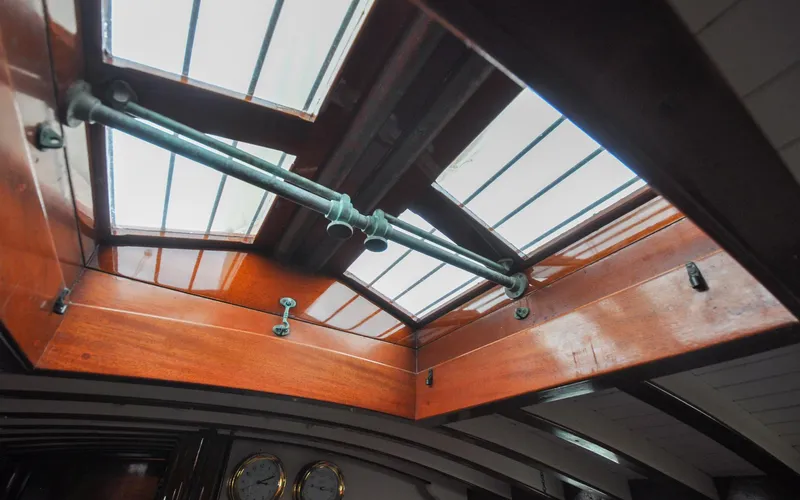 Slide: The Image of Custom Eldredge-McInnis 47 Cutter - Butterfly Deck Hatch Prowess - Salon - Butterfly Hatch - 85