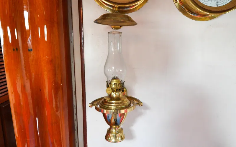 Slide: The Image of Custom Eldredge-McInnis 47 Cutter - Prowess - Salon - Kerosene Lamp - 93