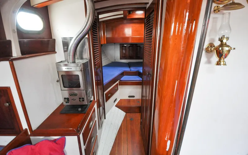 Slide: The Image of Custom Eldredge-McInnis 47 Cutter - Prowess - Forward Cabin and Head - 97