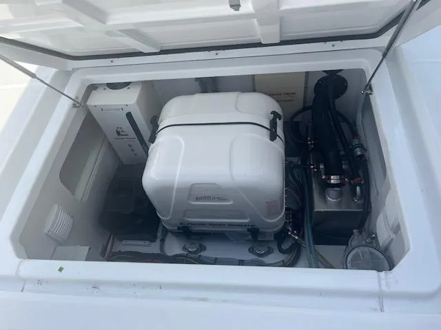 Slide: The Image of Engine compartment of 2024 Jeanneau Leader 12.5 WA boat. - 30