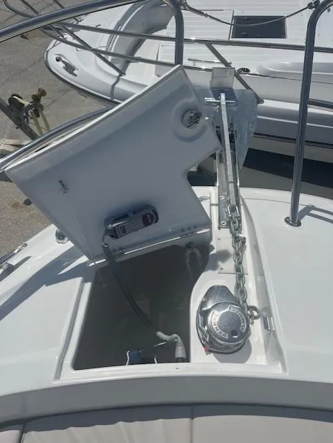 Slide: The Image of 2024 Jeanneau Leader 12.5 WA anchor locker and windlass system. - 32