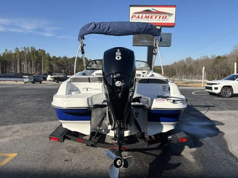 Slide: The Image of 2024 Tahoe 200 S boat with outboard motor at Palmetto Boat Center. - 5