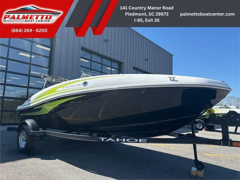 The Image of 2024 Tahoe T16 boat on trailer at Palmetto Boat Center, Piedmont, SC. - 1