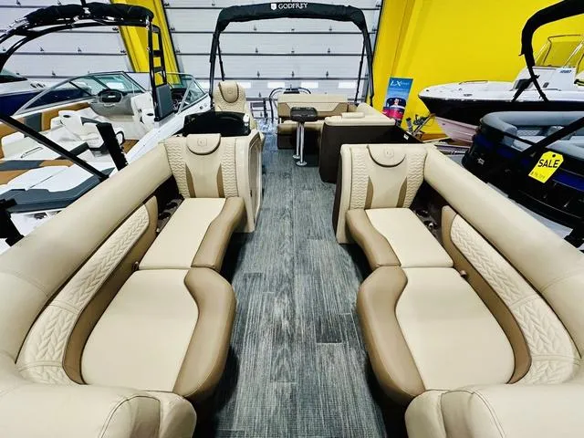 Slide: The Image of 2024 Godfrey Pontoons Monaco 235 SFL GTP 27 In. Center Tube Package interior view. - 7