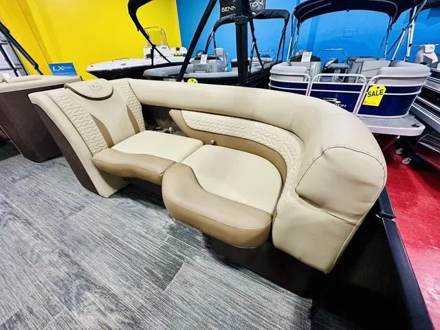 Slide: The Image of 2024 Godfrey Pontoons Monaco 235 SFL GTP 27 In. Center Tube Package, luxurious seating. - 9