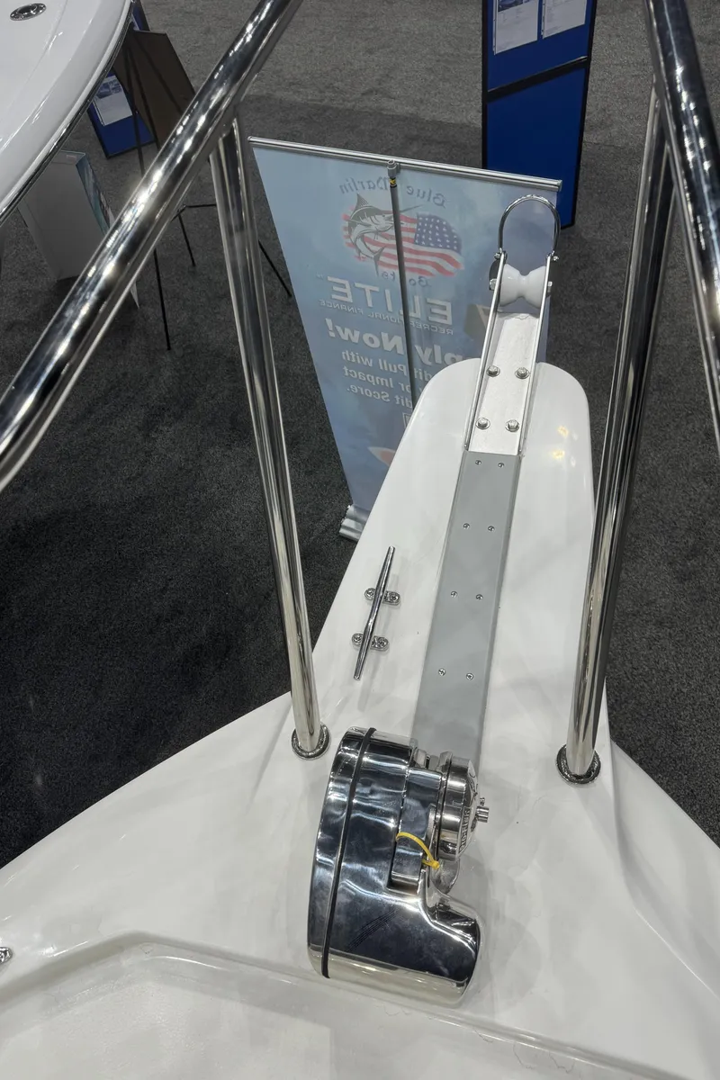 Slide: The Image of 2024 Defiance 260 Admiral EX boat bow with anchor system. - 40