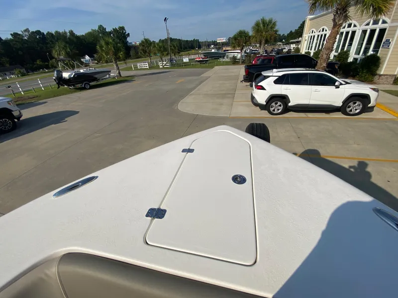 Slide: The Image of 2022 Key West 263 FS boat bow view in parking lot. - 49