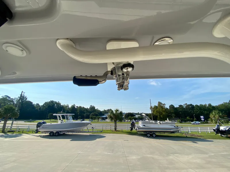 Slide: The Image of 2022 Key West 263 FS boat on trailer in parking lot. - 32