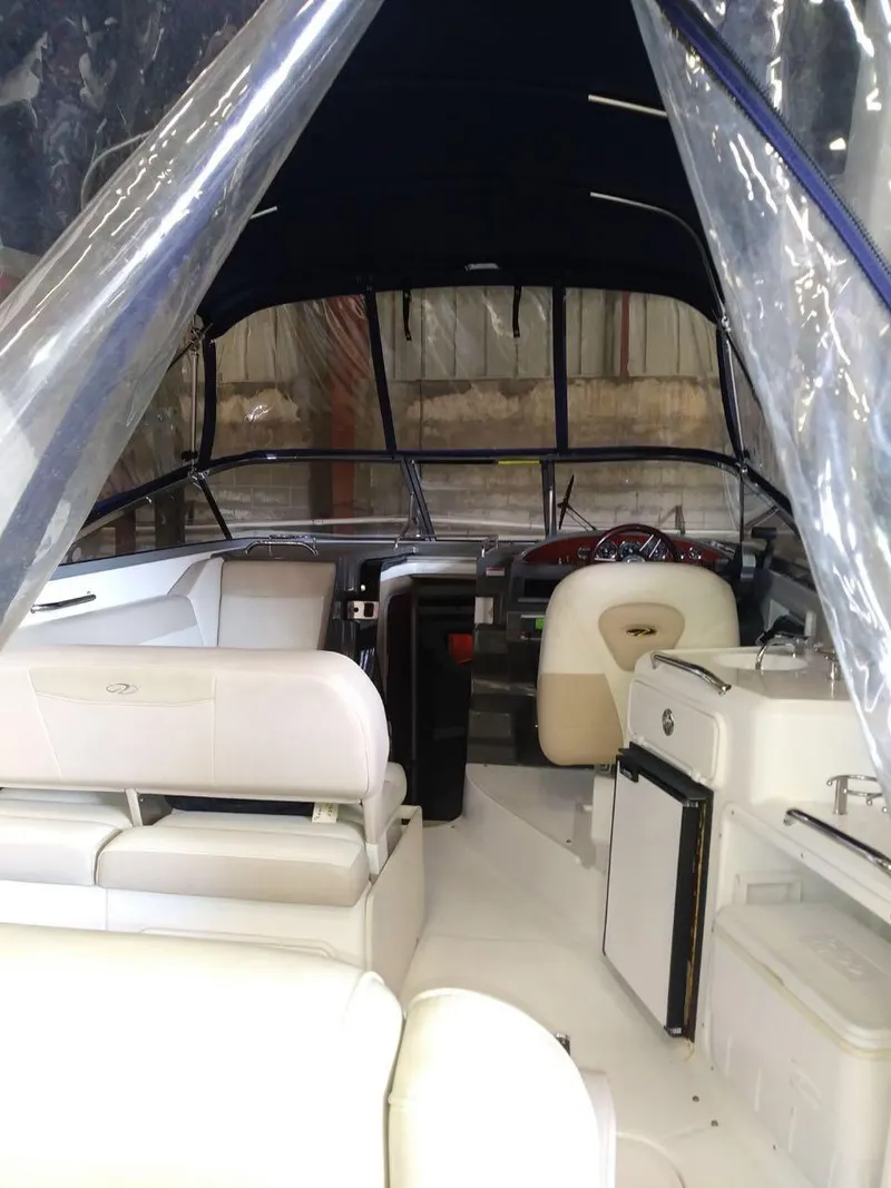 Slide: The Image of Interior of a 2012 Regal 3060 Express Cruiser boat. - 6