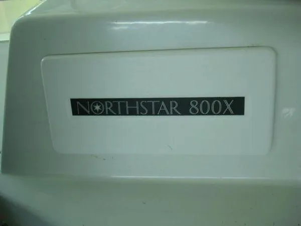 Slide: The Image of Chris-Craft Constellation 1988 with Northstar 800X label on white surface. - 4
