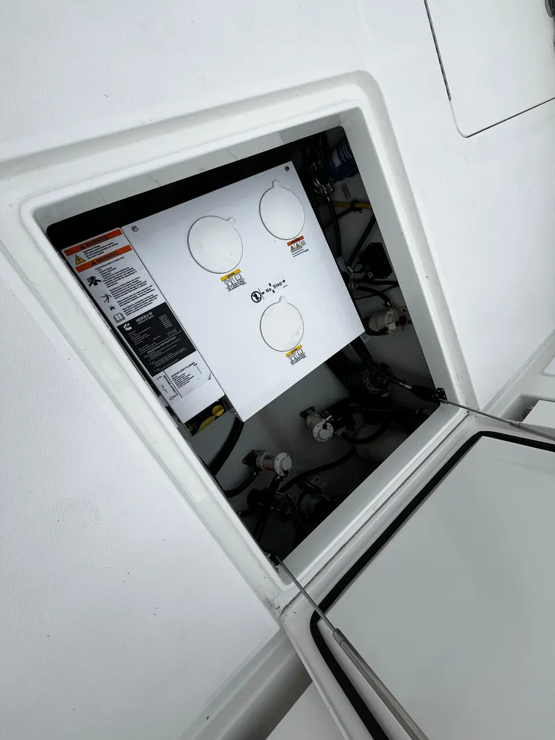 Slide: The Image of Electrical panel of a 2024 Regulator 41 boat. - 20