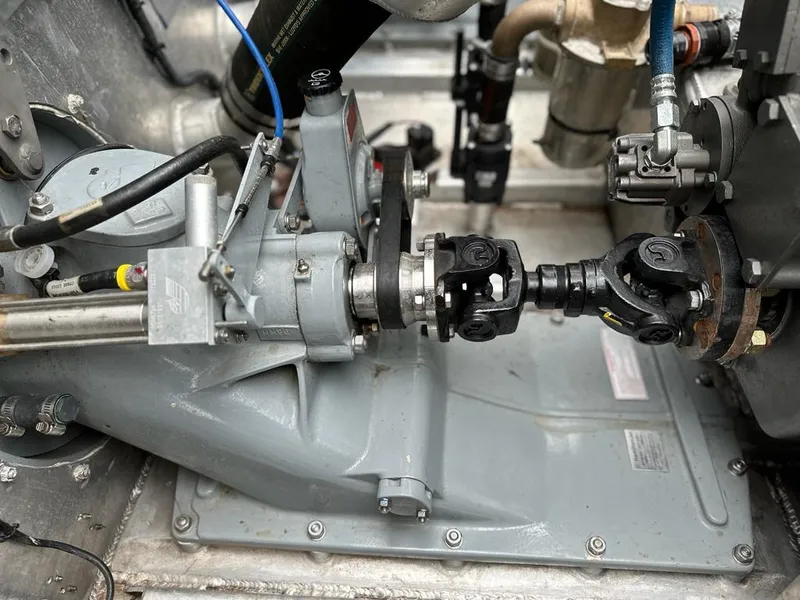 Slide: The Image of Close-up of a 2014 Wooldridge 31 engine component and drive shaft. - 11