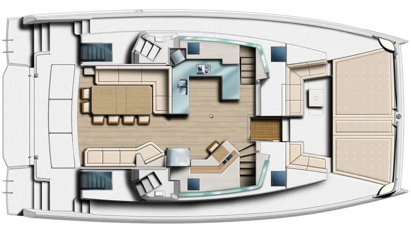 Slide: The Image of Floor plan of 2025 Bali 5.4 catamaran, featuring spacious interior layout and modern amenities. - 31