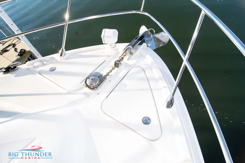 Slide: The Image of Bow of 2010 Sea Ray 540 Sundancer yacht with anchor and railing. - 47