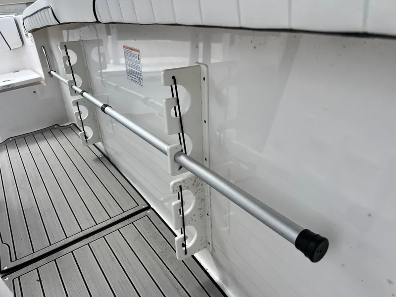 Slide: The Image of Yamaha Boats FSH 255 Sport E 2021 rod holder on deck. - 20