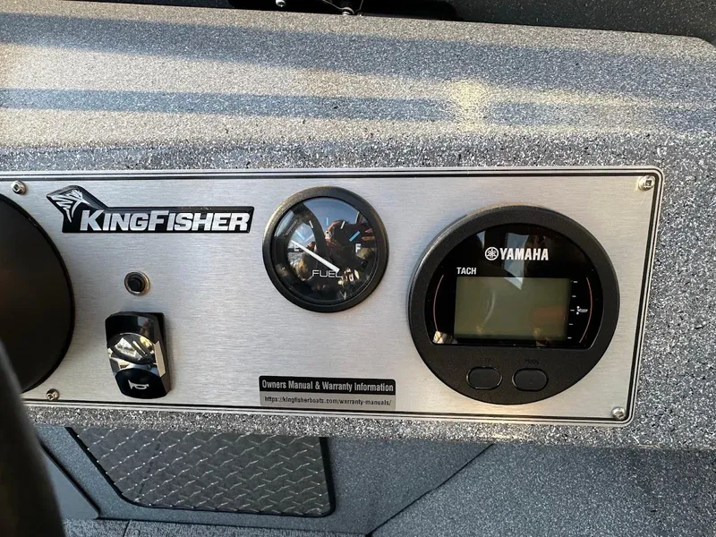 Slide: The Image of Dashboard of 2024 KingFisher 2025 Falcon boat with Yamaha tachometer. - 18