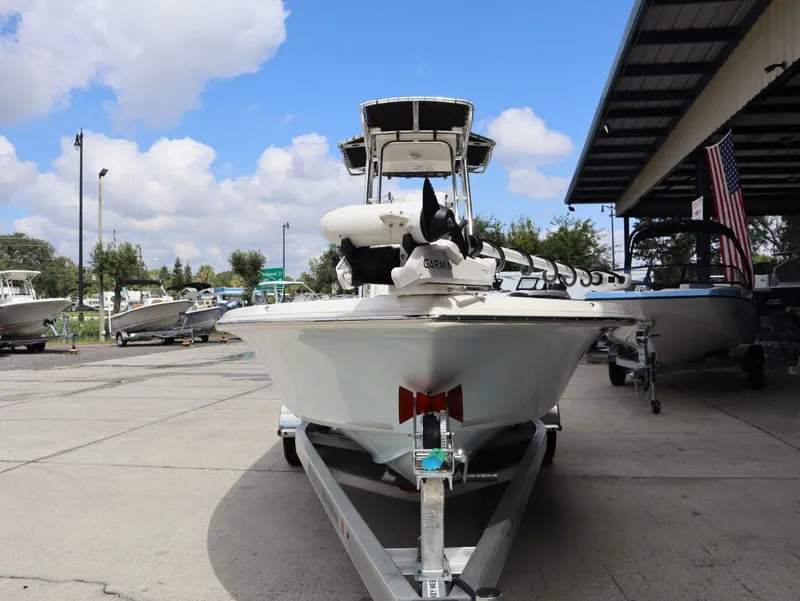 Slide: The Image of Interior view of Key West Bay Reef 230BR boat, model year 2025. - 8