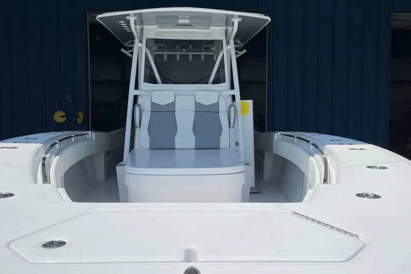 Slide: The Image of 2022 Invincible 36 Open Fisherman boat with center console and seating. - 13