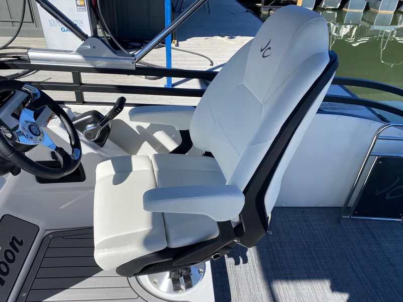 Slide: The Image of Captain's chair on 2024 JC Neptoon Sport 23TT pontoon boat. - 14