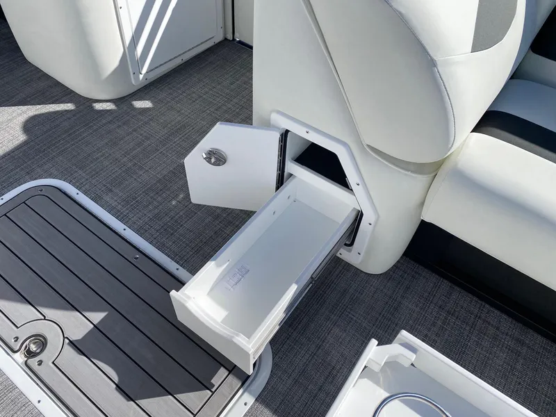 Slide: The Image of 2024 JC Neptoon Sport 23TT boat interior storage compartment. - 8