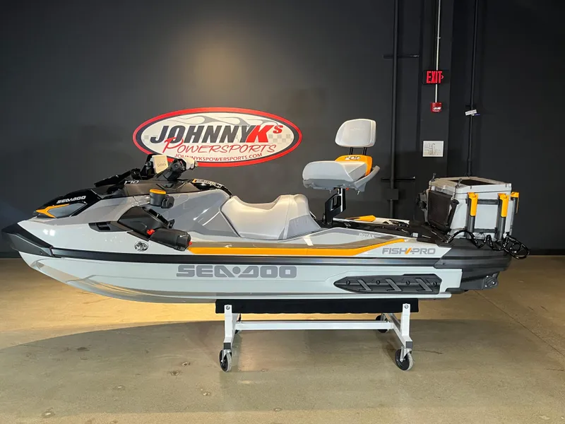 Slide: The Image of 2024 Sea-Doo Fishpro Trophy 170 at Johnny K's Powersports showroom. - 0