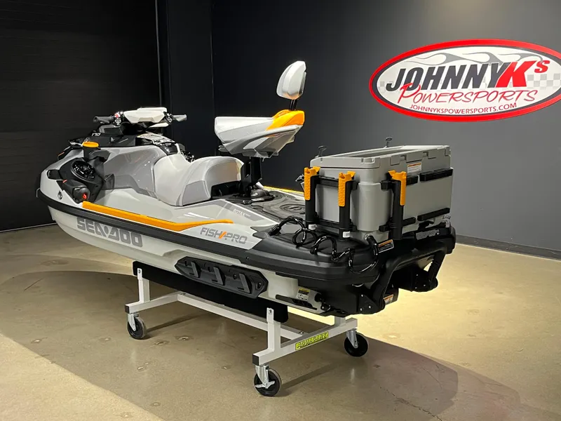 Slide: The Image of 2024 Sea-Doo Fishpro Trophy 170 on display at Johnny K's Powersports. - 3