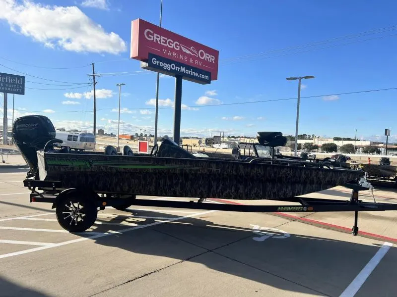 Slide: The Image of 2024 Havoc Boats 1856 FRRSC on trailer at Gregg Orr Marine & RV dealership. - 5