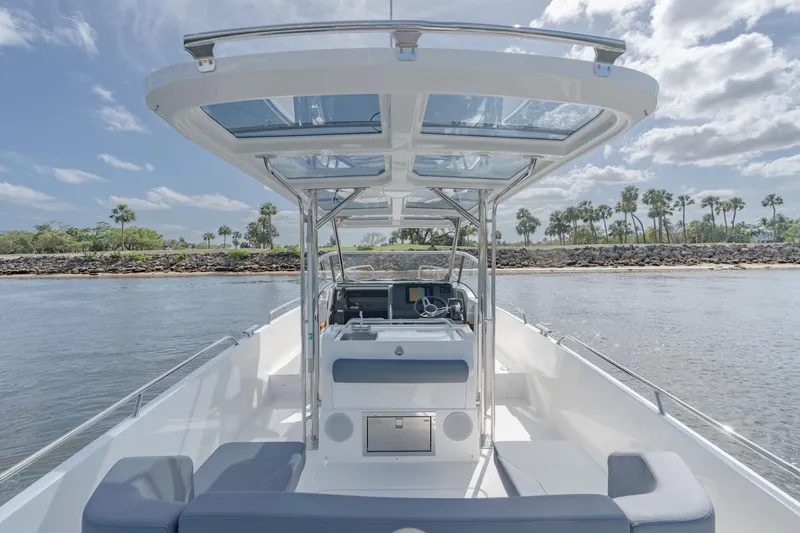 Slide: The Image of 2024 Nimbus Tender 9 #130 boat with spacious deck and modern design. - 6