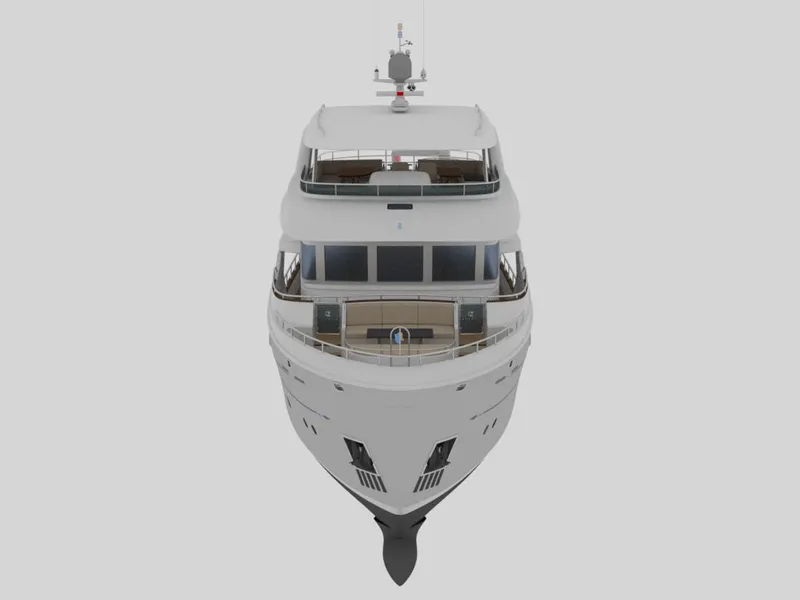 Slide: The Image of Front view of 2026 Selene 78 Ocean Explorer yacht, showcasing sleek design and modern features. - 6