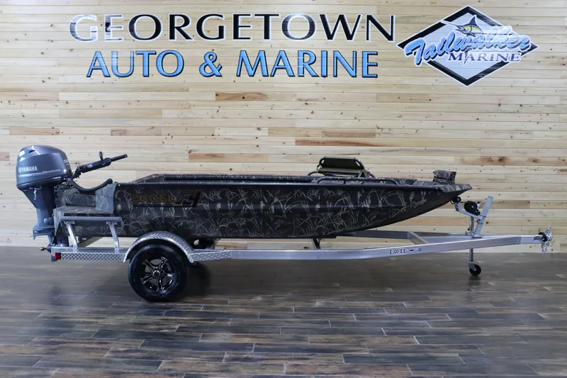 Slide: The Image of 2024 Excel 1651 Viper boat on trailer at Georgetown Auto & Marine. - 1