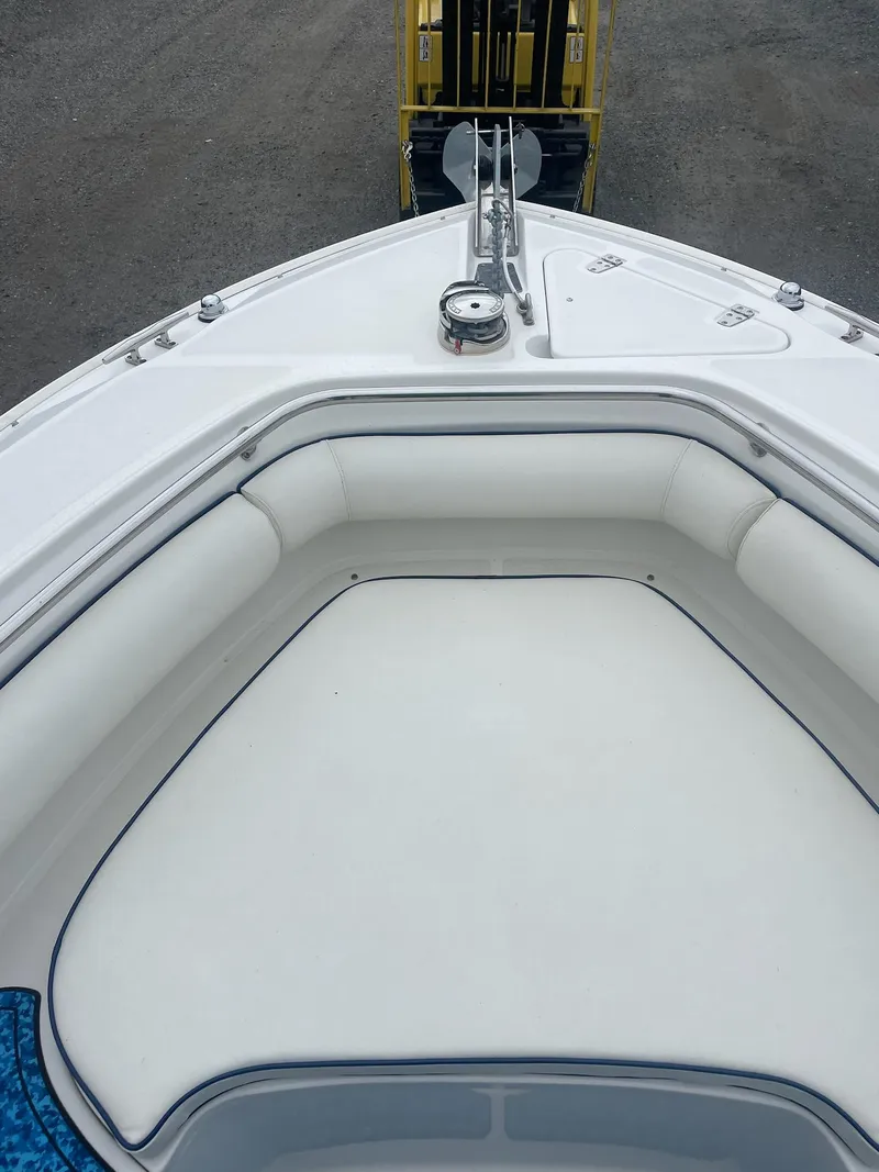 Slide: The Image of Bow deck of a 2005 Boston Whaler Outrage 240 boat. - 13