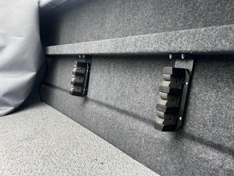 Slide: The Image of Interior detail of 2024 Thunder Jet 21 Chinook OS boat with mounted accessories. - 19