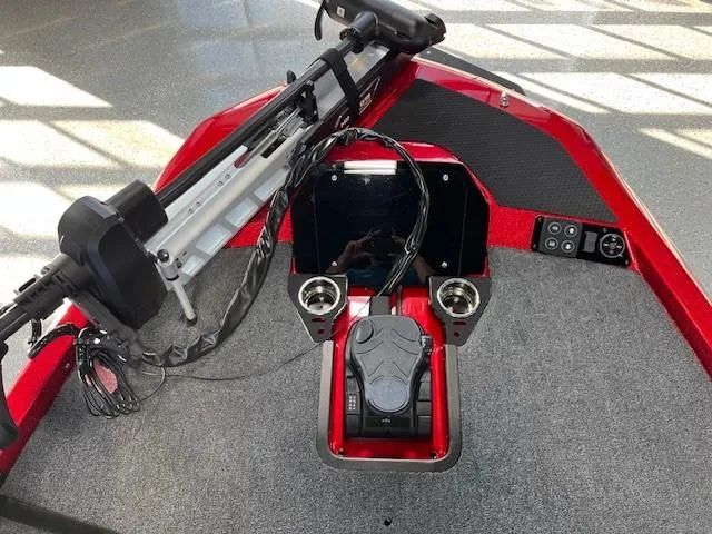 Slide: The Image of iKon LX20 2024 boat bow with trolling motor and control panel. - 11