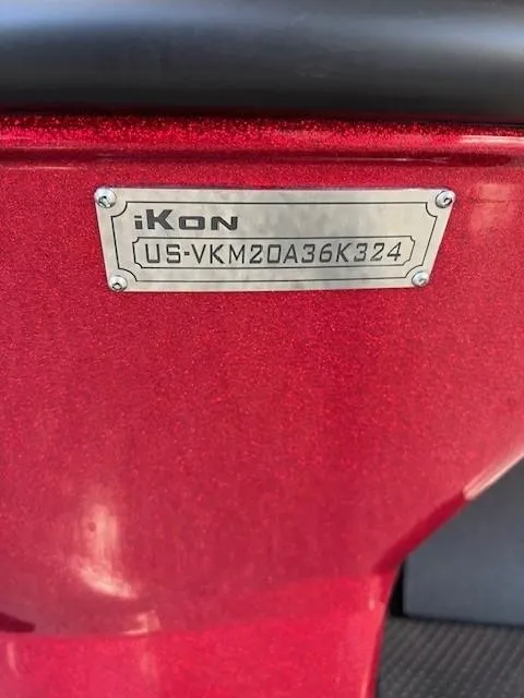 Slide: The Image of 2024 iKon LX20 boat with serial number plate. - 14