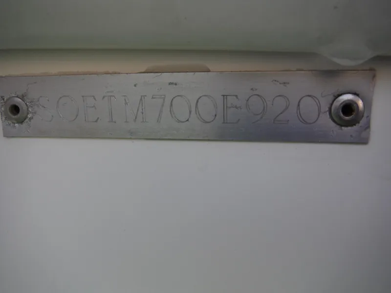 Slide: The Image of 2020 Blackwood 270 Open Center Console boat identification plate - 27