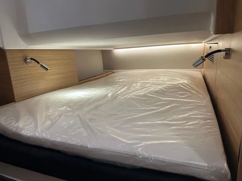 Slide: The Image of Cozy sleeping area in Nimbus Tender 11 #258, 2024 model. - 29