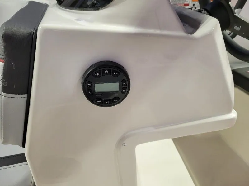Slide: The Image of 2024 Bayliner M15 boat dashboard with control panel. - 3