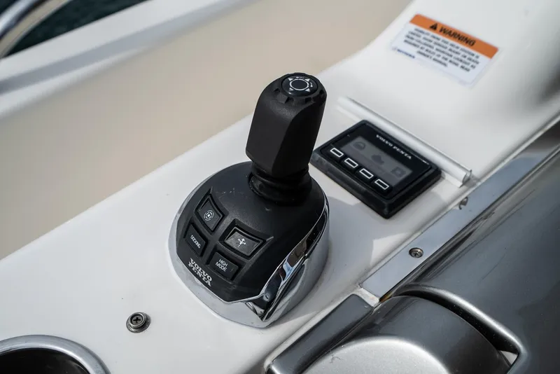 Slide: The Image of Joystick control panel on 2020 Riviera 5400 Sport Yacht. - 23