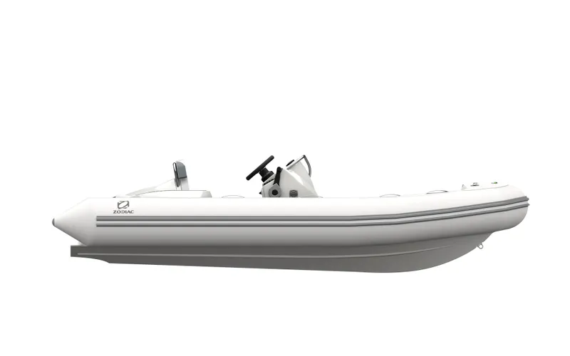 Slide: The Image of 2024 Zodiac Yachtline 440 inflatable boat, side view. - 7