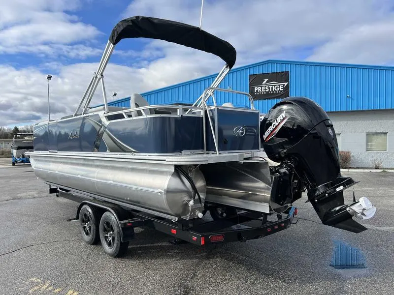 Slide: The Image of 2024 Avalon 2385 25 LSZ Fish RF pontoon boat with Mercury outboard motor. - 10