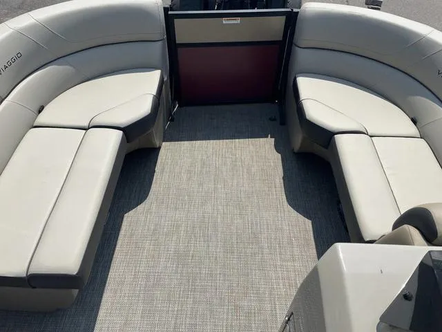 Slide: The Image of 2023 Viaggio l20u boat interior with spacious seating and modern design. - 14