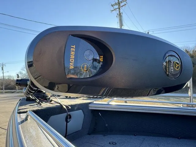 Slide: The Image of Close-up of 2024 Lund 1975 Tyee Sport boat with Terrova motor. - 7