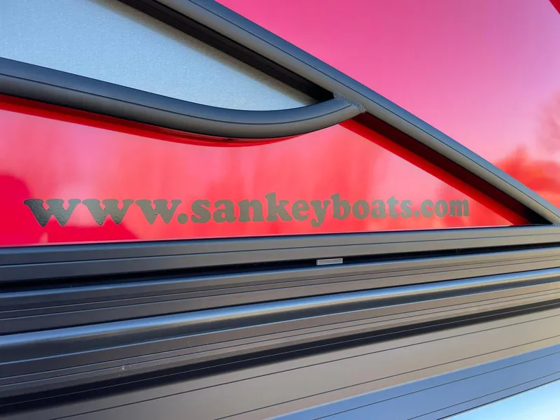 Slide: The Image of 2024 Barletta CORSA 23UCA boat with www.sankeyboats.com branding. - 20