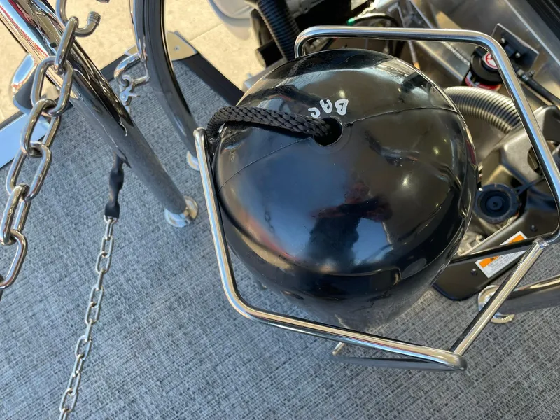 Slide: The Image of Barletta CORSA 23UCA 2024 boat with black fender and chain on deck. - 41