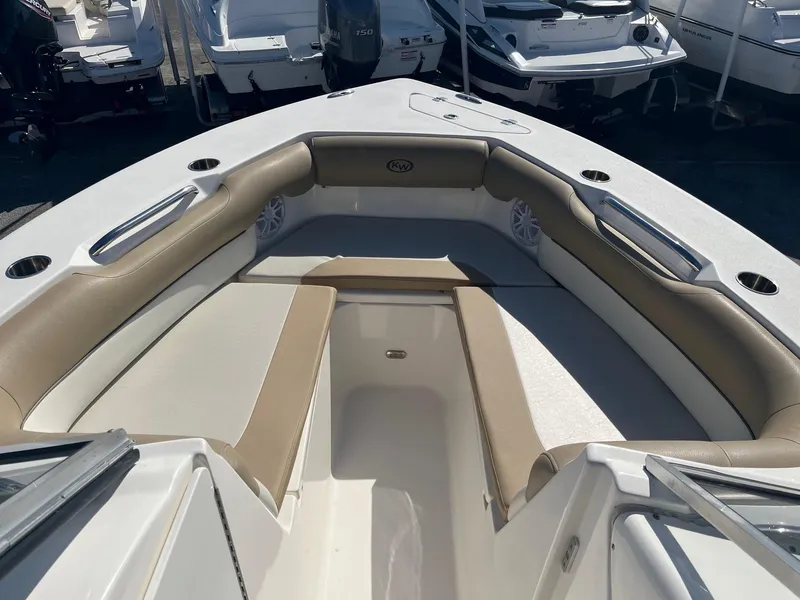 Slide: The Image of 2020 Key West 239 DFS boat with spacious bow seating area. - 3